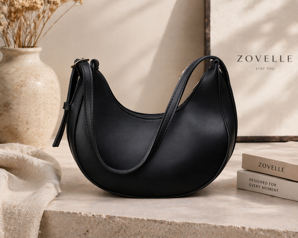 Zovelle Luna Shoulder Bag – Black — alt view