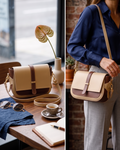 Zovelle Dual Tone Crossbody Bag