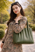 Olivie Bubble Bag – Structured Soft Leather Handbag